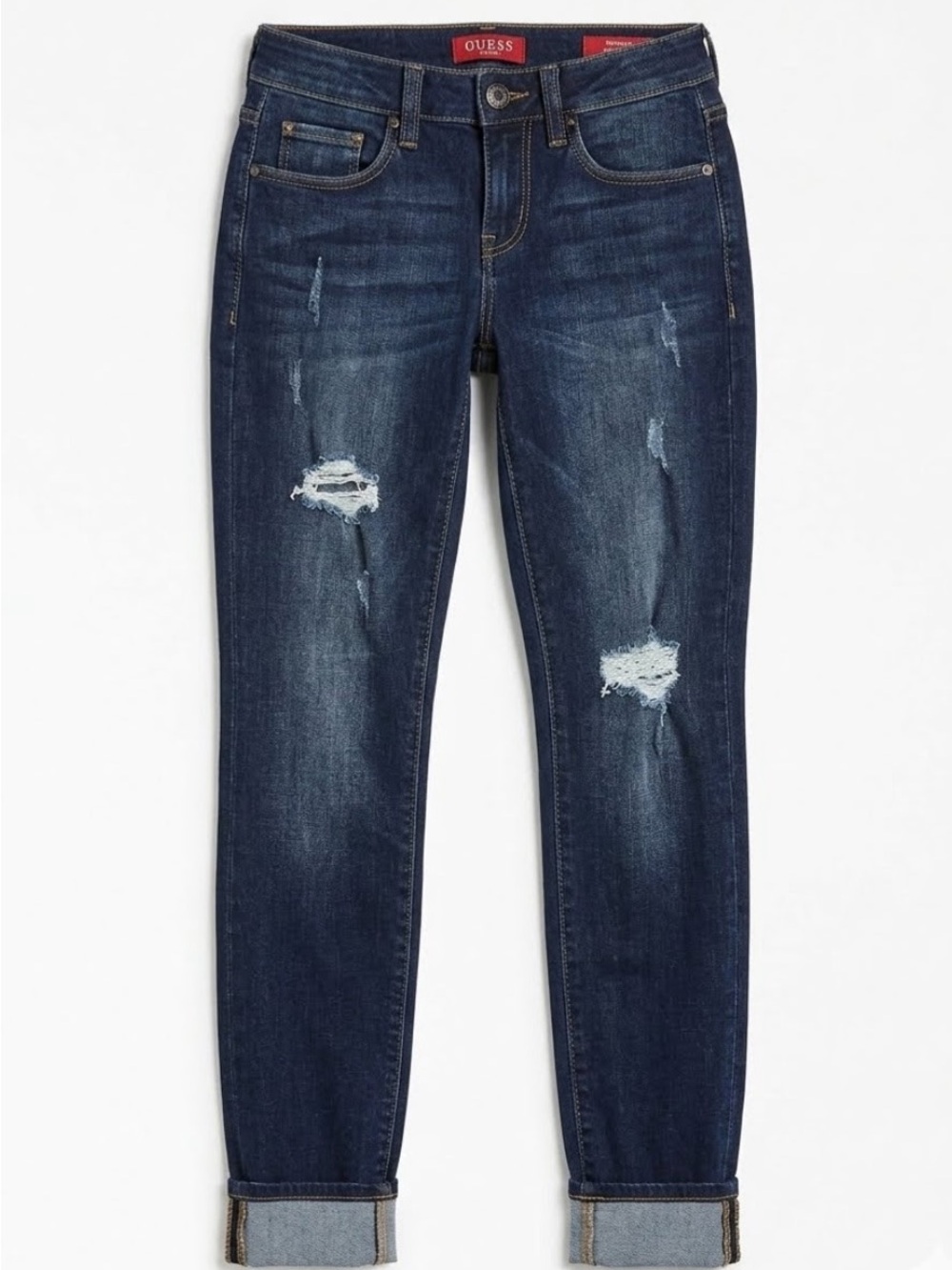GUESS Sienna Ripped
Skinny Jeans 25
Distressed Blue Mid Rise
Y2K Grunge Goth